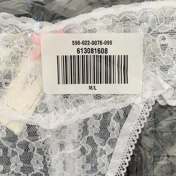 Size: G-strings: All White with Pink Bow Sold in groups of 3. Same or Mixed size - Picture 3 of 3